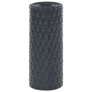 vidaXL Balcony Privacy Screens 5 pcs. Anthracite 255x19 cm Poly Rattan