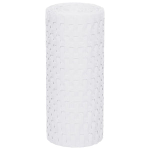 vidaXL Balcony Privacy Screens 10 pcs. White 255x19 cm Poly Rattan