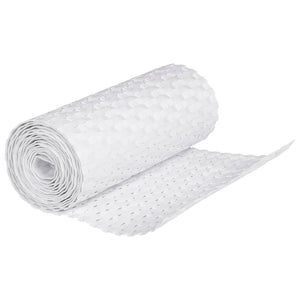 vidaXL Balcony Privacy Screens 10 pcs. White 255x19 cm Poly Rattan