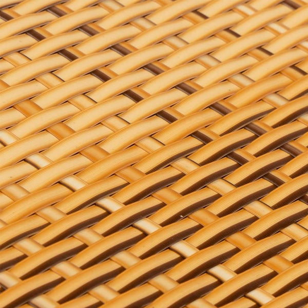 vidaXL Balcony Privacy Screens 10 pcs. Light Brown 255x19 cm Poly Rattan