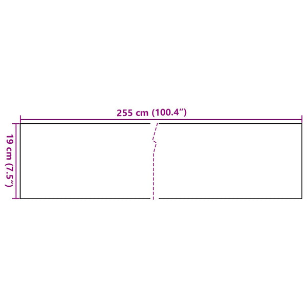 vidaXL Balcony Privacy Screens 5 pcs. Black 255x19 cm Poly Rattan