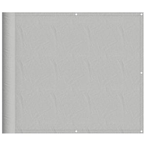 vidaXL Balcony Privacy Screen Light Grey 90x800 cm 100% Polyester Oxford