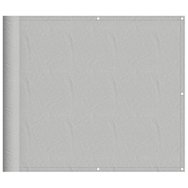 vidaXL Balcony Privacy Screen Light Grey 90x800 cm 100% Polyester Oxford