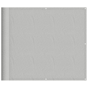 vidaXL Balcony Privacy Screen Light Grey 90x1000 cm 100% Polyester Oxford