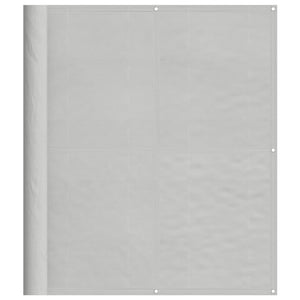 vidaXL Balcony Privacy Screen Light Grey 120x500 cm 100% Polyester Oxford