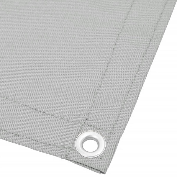 vidaXL Balcony Privacy Screen Light Grey 120x600 cm 100% Polyester Oxford