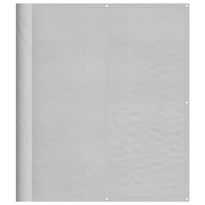 vidaXL Balcony Privacy Screen Light Grey 120x700 cm 100% Polyester Oxford