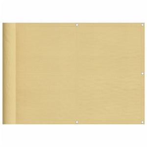 vidaXL Balcony Privacy Screen Sand 75x300 cm 100% Polyester Oxford