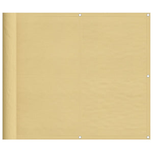 vidaXL Balcony Privacy Screen Sand 90x600 cm 100% Polyester Oxford