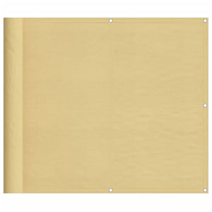 vidaXL Balcony Privacy Screen Sand 90x700 cm 100% Polyester Oxford
