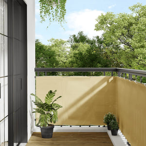 vidaXL Balcony Privacy Screen Sand 90x800 cm 100% Polyester Oxford