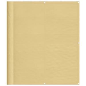vidaXL Balcony Privacy Screen Sand-coloured 120x300 cm 100% Polyester Oxford