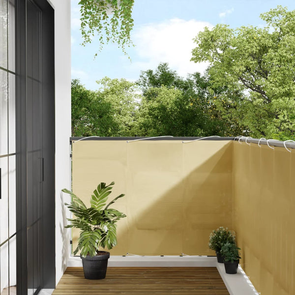 Balkon-Sichtschutz Sandfarben 120x400 cm