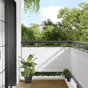 Weißer Balkon Sichtschutz 75x700 cm