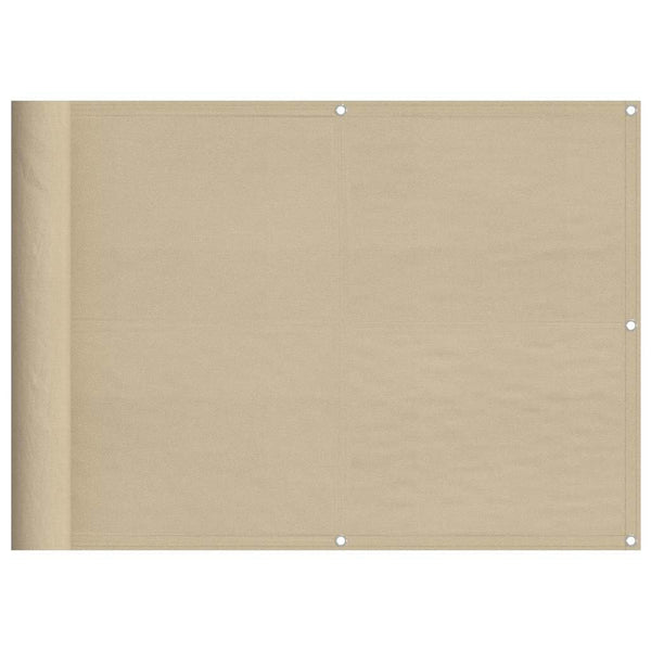 Beige Balkon Sichtschutz 75x1000cm