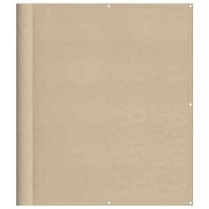vidaXL Balcony Privacy Screen Beige 120x700 cm 100% Polyester Oxford