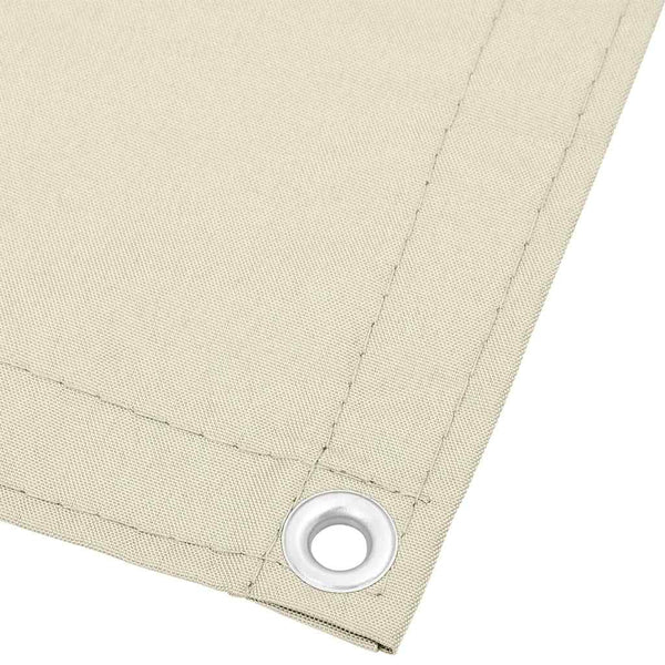 vidaXL Balcony Privacy Screen Cream 75x800 cm 100% Polyester Oxford