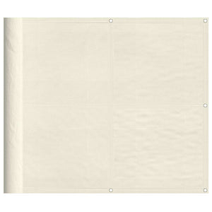 vidaXL Balcony Privacy Screen Cream 90x800 cm 100% Polyester Oxford
