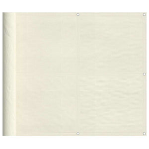 vidaXL Balcony Privacy Screen Cream 90x1000 cm 100% Polyester Oxford