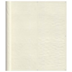 vidaXL Balcony Privacy Screen Cream 120x700 cm 100% Polyester Oxford