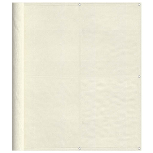 vidaXL Balcony Privacy Screen Cream 120x700 cm 100% Polyester Oxford