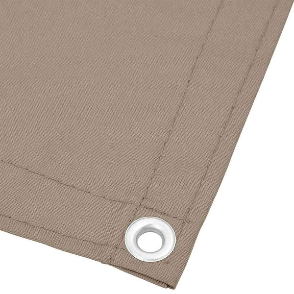 vidaXL Balcony Privacy Screen Taupe 75x1000 cm 100% Polyester Oxford