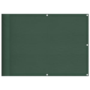 vidaXL Balcony Privacy Screen Dark Green 75x700 cm 100% Polyester Oxford