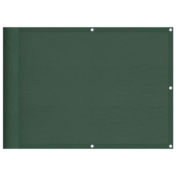 vidaXL Balcony Privacy Screen Dark Green 75x700 cm 100% Polyester Oxford