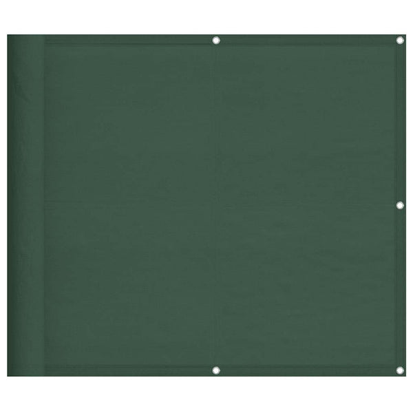 vidaXL Balcony Privacy Screen Dark Green 90x1000 cm 100% Polyester Oxford