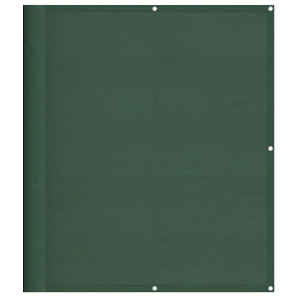vidaXL Balcony Privacy Screen Dark Green 120x800 cm 100% Polyester Oxford