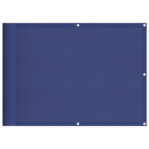 vidaXL Balcony Privacy Screen Blue 75x800 cm 100% Polyester Oxford