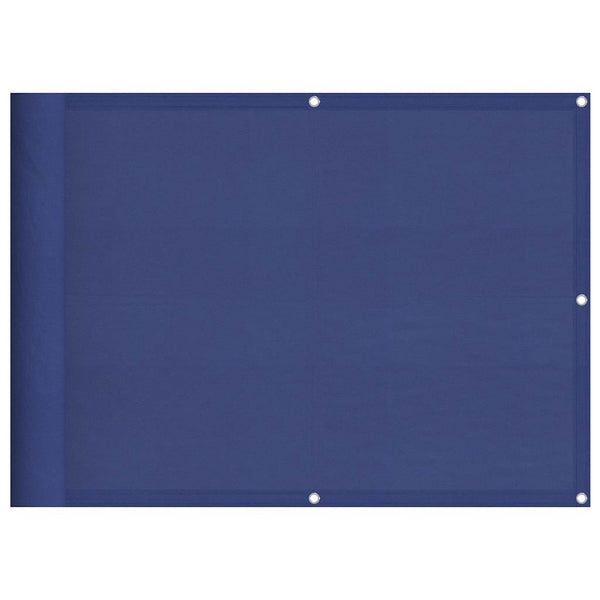 vidaXL Balcony Privacy Screen Blue 75x800 cm 100% Polyester Oxford