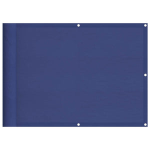 vidaXL Balcony Privacy Screen Blue 75x1000 cm 100% Polyester Oxford