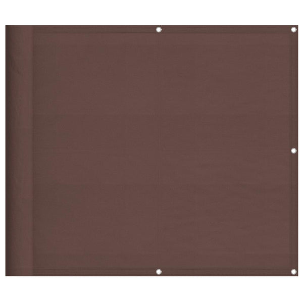 Balkon Sichtschutz Braun 90x800cm Polyester