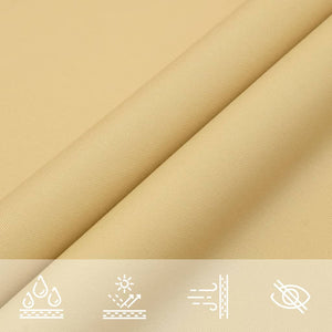 Sandfarbenes Sonnensegel 2x2 m