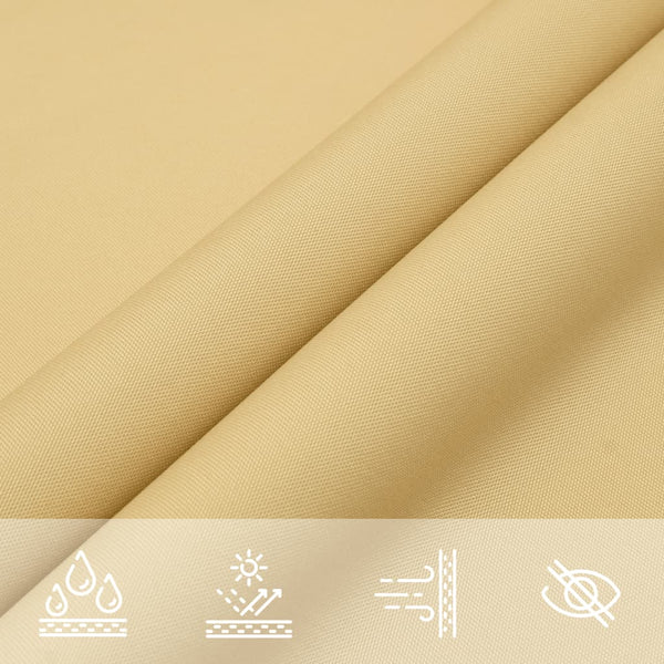 Sandfarbenes Sonnensegel 6x6m