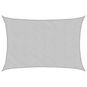 Hellgraues Sonnensegel 2,5x2m Oxford Polyester