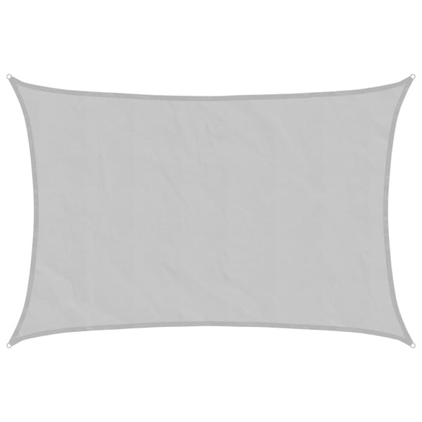 Hellgraues Sonnensegel 2,5x2m Oxford Polyester