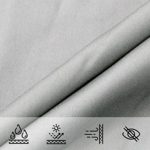 Hellgraues Sonnensegel 2,5x2m Oxford Polyester