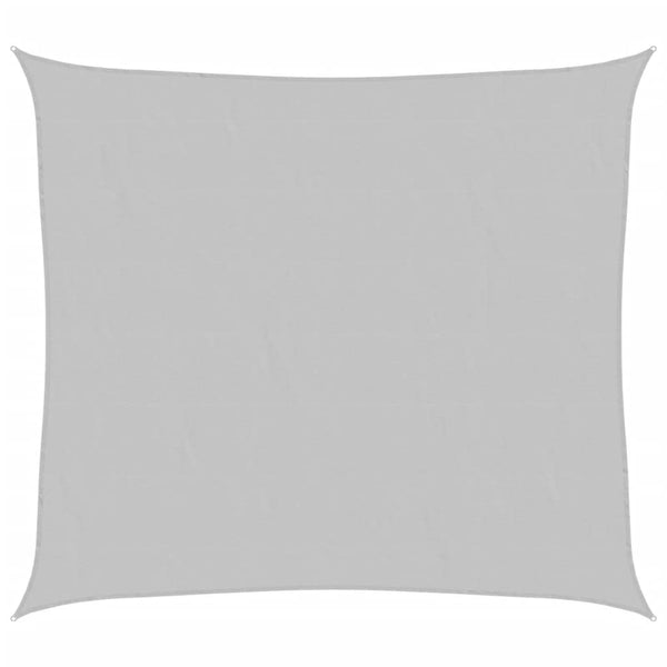 Hellgraues Sonnensegel, 3x2,5 m, Polyester Oxford