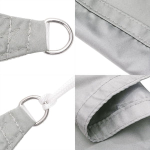 Hellgraues Sonnensegel 4,5x2,5m Polyester