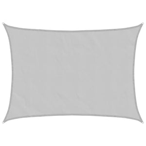 vidaXL Sun Sail Light Grey 8x6 m 100% Polyester Oxford