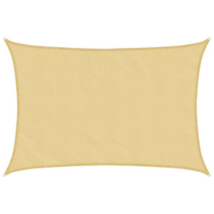 vidaXL Sun Shade Sail Sand 4x3 m 100% Polyester Oxford