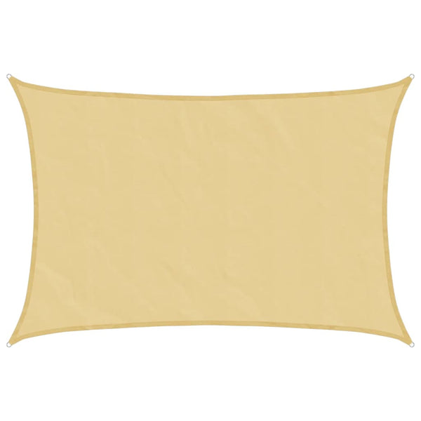vidaXL Sun Shade Sail Sand 4x3 m 100% Polyester Oxford