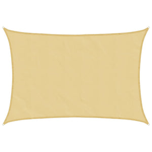 vidaXL Sun Shade Sail Sand Color 5x3.5 m 100% Polyester Oxford