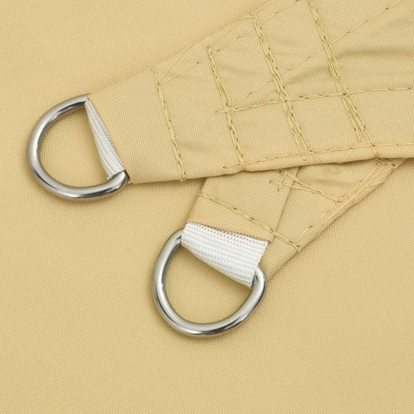 vidaXL Sun Shade Sail Sand Color 5x3.5 m 100% Polyester Oxford