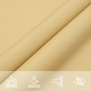 vidaXL Sun Sail Sand 6x4 m 100% Polyester Oxford