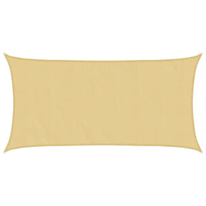 vidaXL Sun Shade Sail Sand 7x4 m 100% Polyester Oxford