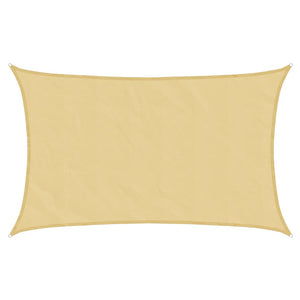 vidaXL Sun Shade Sail Sand Color 8x5 m 100% Polyester Oxford
