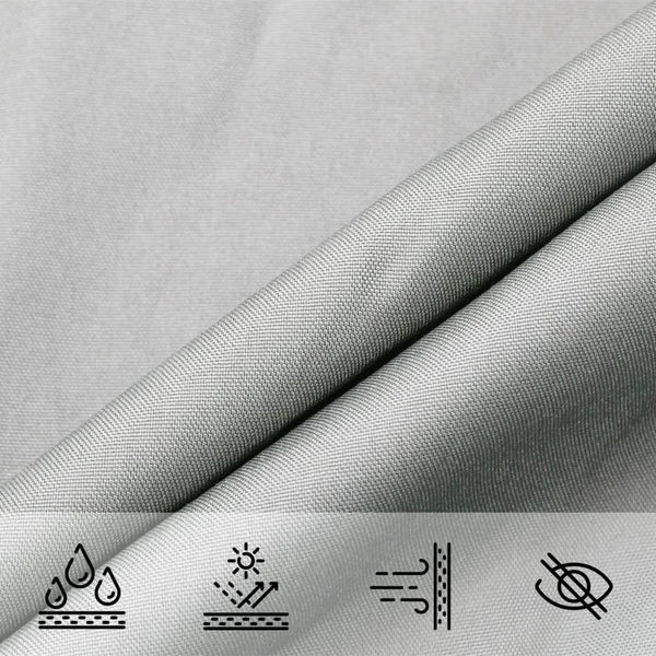 vidaXL Sun Shade Sail Light Gray 3x3x4.24 m 100% Polyester Oxford